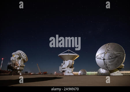 Alma osservatorio radio nel deserto di Atacama, Cile Foto Stock