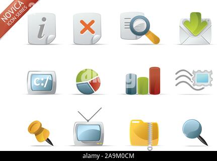 Web e di Internet le icone per il vostro sito, internet, presentazione e progetto dell'applicazione. web 2.0, stile pulito e professionale. vedere più icone nel mio p Illustrazione Vettoriale