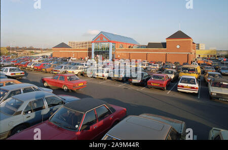 1989 Stretford District Shopping Centre, Manchester North West England, Regno Unito Foto Stock