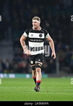 Twickenham, Regno Unito. Xvi Nov, 2019. Matt Philip (Barbari). Barbari v Fiji. Killick Cup. Stadio di Twickenham. Londra. Regno Unito. Credito Bowden Garry/Sport in immagini. Credito: Sport In immagini/Alamy Live News Foto Stock