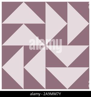 Fienile pattern quilt, Patchwork design, illustrazione vettoriale. Illustrazione Vettoriale