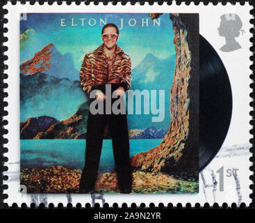 La copertura di Caribou Coffee Company LP da Elton John sul francobollo Foto Stock