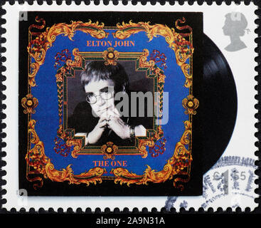 Coperchio del LP "l'unico" da Elton John sul francobollo Foto Stock