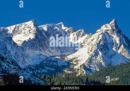 Trapper picco nella Bitterroot Mountains vicino conner, montana Foto Stock