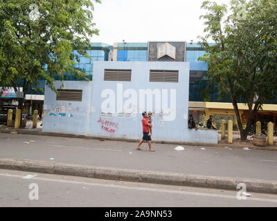 Batam, Indonesia - 7 Febbraio 2015: persone attività al mercato locale in Jodoh Area della città di Batam. Foto Stock