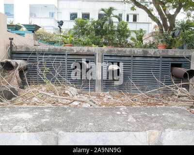 Batam, Indonesia - 7 Febbraio 2015: persone attività al mercato locale in Jodoh Area della città di Batam. Foto Stock