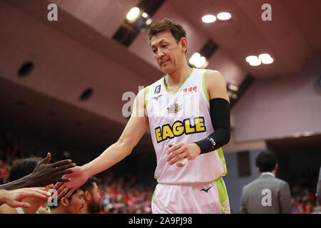 Takehiko Orimo (Levanga), 17 novembre 2019 - Basket : 2019-20 B.LEGA B1 gioco tra getti di Chiba 76-81 Levanga Hokkaido a Funabashi Arena, Chiba, Giappone. (Foto di YUTAKA/AFLO SPORT) Foto Stock