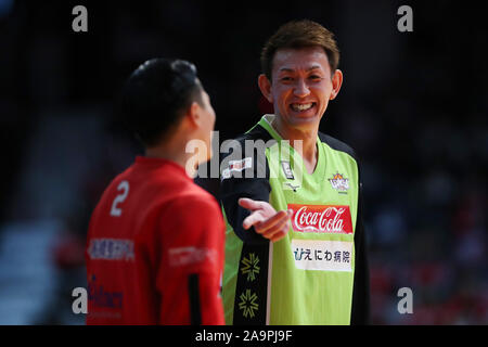 Takehiko Orimo (Levanga), 17 novembre 2019 - Basket : 2019-20 B.LEGA B1 gioco tra getti di Chiba 76-81 Levanga Hokkaido a Funabashi Arena, Chiba, Giappone. (Foto di YUTAKA/AFLO SPORT) Foto Stock