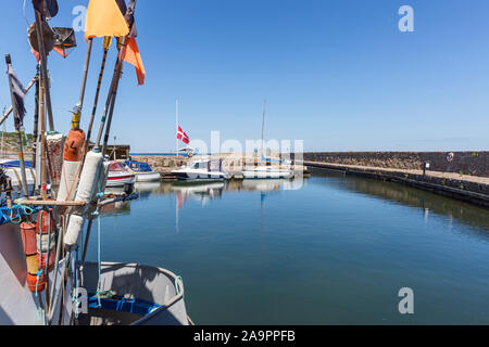 Bornholm, Sandvig, Daenemark, Hafen, Boote Foto Stock