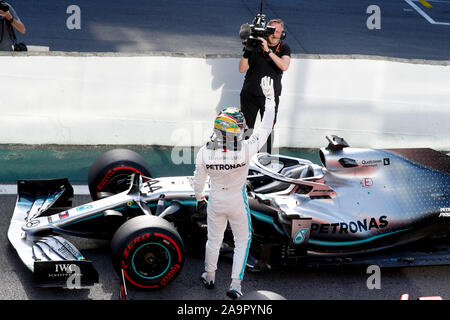 Sao Paulo, Brasile. Xvi Nov, 2019. #44 Lewis Hamilton (GBR, Mercedes AMG Petronas Motorsport) | utilizzo del credito in tutto il mondo: dpa/Alamy Live News Foto Stock