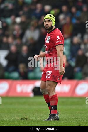 Northampton, Regno Unito. 17 Nov, 2019. Charlie Ngatai (Lione). Northampton Santi v Lyon. La Heineken Champions Cup. Franklins giardini. Northampton. Northamptonshire. Regno Unito. Credito Bowden Garry/Sport in immagini. Credito: Sport In immagini/Alamy Live News Foto Stock