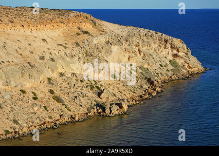 Vista della Eagle Bluff lookout nella Baia degli Squali, Coral Coast, Australia occidentale Foto Stock