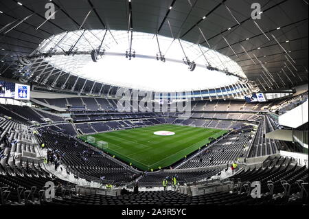 Una vista generale prima che la FA DONNA Super League a Tottenham Hotspur Stadium, Londra. Foto Stock