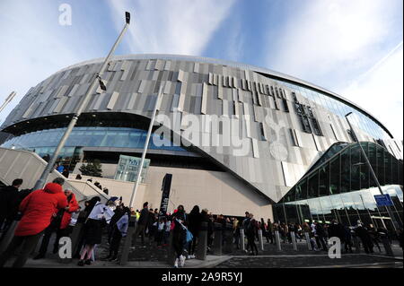 Una vista generale prima che la FA DONNA Super League a Tottenham Hotspur Stadium, Londra. Foto Stock