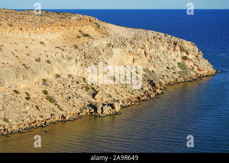 Vista della Eagle Bluff lookout nella Baia degli Squali, Coral Coast, Australia occidentale Foto Stock