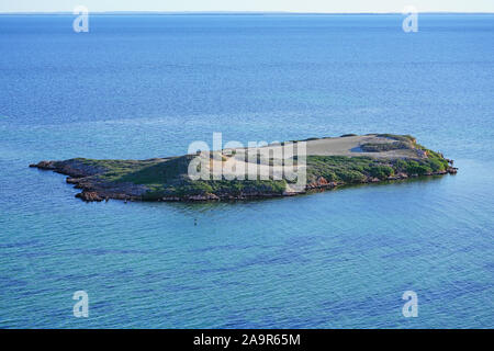 Vista della Eagle Bluff lookout nella Baia degli Squali, Coral Coast, Australia occidentale Foto Stock