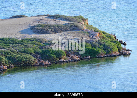 Vista della Eagle Bluff lookout nella Baia degli Squali, Coral Coast, Australia occidentale Foto Stock