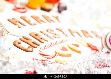 Una immagine di una bella merry christmas background Foto Stock