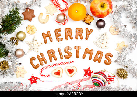 Una immagine di una bella merry christmas background Foto Stock