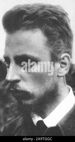 Rainer Maria Rilke, René Karl Wilhelm Johann Josef Maria Rilke (1875 - 1926), noto come Rainer Maria Rilke, Bohemian-Austrian poeta e romanziere Foto Stock