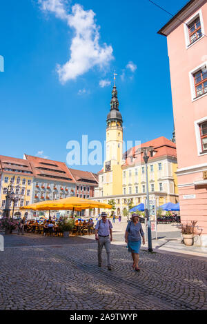 Bautzen, Germania - 1 Settembre 2019: Municipio della città di Bautzen, Alta Lusazia sassone Germania Foto Stock