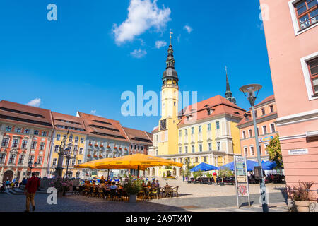 Bautzen, Germania - 1 Settembre 2019: Municipio della città di Bautzen, Alta Lusazia sassone Germania Foto Stock