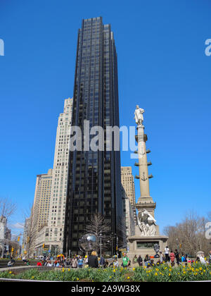 Trump International & Columbus colonna Foto Stock