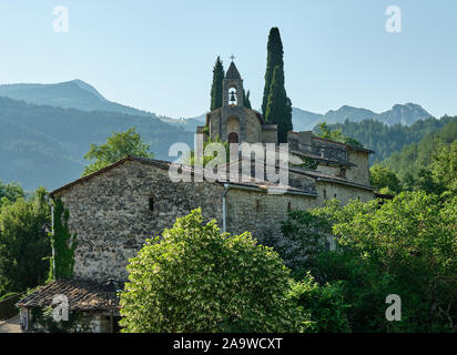 La chiesa di St-Benoit-en-Diois Foto Stock