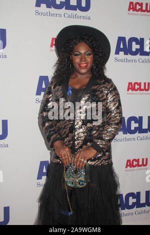 Beverly Hills, in California, Stati Uniti d'America. 17 Novembre, 2019. Shea Diamond 11/17/2019 ACLU SoCal annuali di Bill of Rights Award Dinner 2019 tenutasi al Beverly Wilshire Hotel di Beverly Hills, CA Foto di Izumi Hasegawa/HollywoodNewsWire.co Credito: Hollywood News filo Inc./Alamy Live News Foto Stock