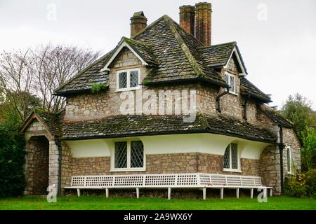 Diamond Cottage, Blaise borgo, Bristol, Inghilterra UK, progettato dall'architetto John Nash Foto Stock