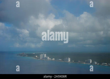 La costa di Isola di Cozumel per l'aria Foto Stock