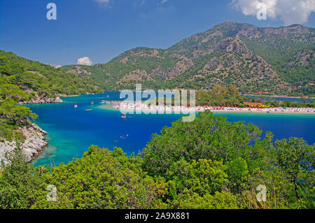 Strand von Ölüdeniz, Fethiye, Türkei Foto Stock