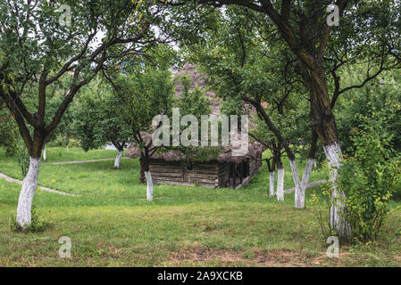 Vecchia fattoria edificio in Osa Village Museum Situato in città Negresti-Oas nella contea di Satu Mare nel nord-ovest della Romania Foto Stock