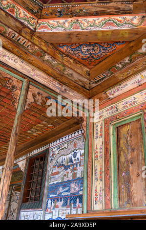 Decorazione di interni, degli inizi del XVIII cen. Tsiatsiara mansion, costruita in stile ottomano, che apparteneva alla Tsiatsiapas commercio delle pellicce famiglia. Kas Foto Stock