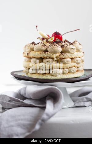 Gustosi tradizionale delizioso tiramisù italiani Foto Stock