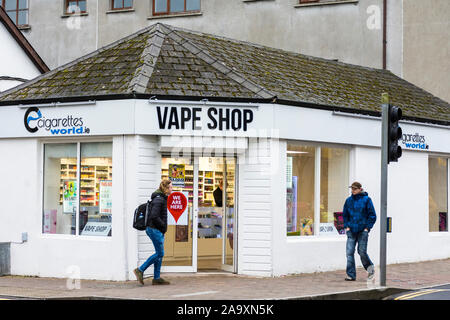 Vape Shop nella città di Sligo, nella contea di Sligo, Irlanda Foto Stock