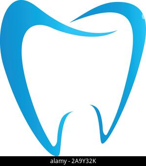 Dente, dentista, cure dentarie, logo Illustrazione Vettoriale