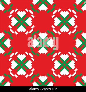 Seamless Knitting Pattern. Sfondo di natale. Anno nuovo concetto. - Vettore Illustrazione Vettoriale