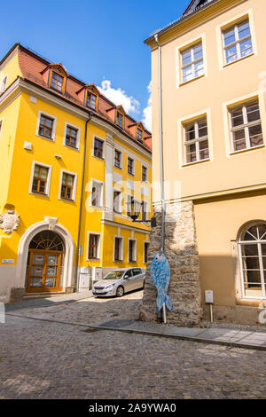 Bautzen, Germania - 1 Settembre 2019: città di Bautzen vicino Fischerpforte in Alta Lusazia sassone Germania Foto Stock