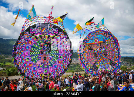 Solennità di Tutti i Santi a Santiago Sacatepequez, Guatemala Foto Stock