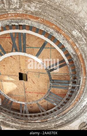 I dettagli architettonici sono visibili durante i lavori di ristrutturazione del centro storico di Gilman Hall, un edificio in stile georgiano sull'Homewood Campus della Johns Hopkins University di Baltimore, Maryland, 8 maggio 2009. Dall'Homewood raccolta di fotografie. () Foto Stock