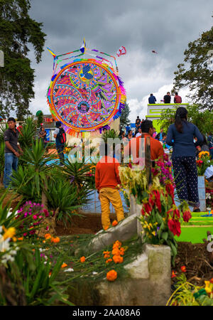 Solennità di Tutti i Santi a Santiago Sacatepequez, Guatemala Foto Stock