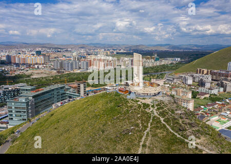 Ulaanbaatar e Memoriale Zaisan Tolgoi Foto Stock