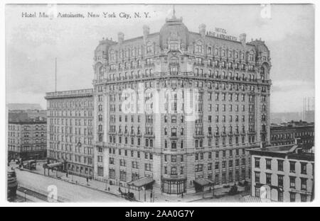 Incisi cartolina del Hotel Maria Antonietta in New York City, pubblicato da Rotograph Co, 1910. Dalla Biblioteca Pubblica di New York. () Foto Stock