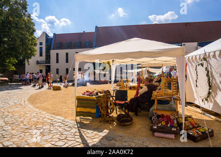 Bautzen, Germania - 1 Settembre 2019: ricostruzione storica presso la Old Town Festival a Bautzen, Alta Lusazia sassone, Germania Foto Stock