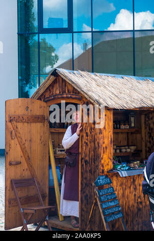 Bautzen, Germania - 1 Settembre 2019: ricostruzione storica presso la Old Town Festival a Bautzen, Alta Lusazia sassone, Germania Foto Stock