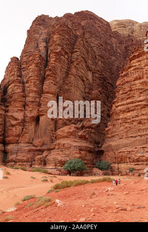 Canyon Di Jabal Khazali, Area Protetta Di Wadi Rum, Governatorato Di Aqaba, Giordania, Medio Oriente Foto Stock