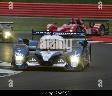 David Porter, Peugeot 908, Aston Martin per il Trofeo Endurance Masters leggende, Silverstone Classic, luglio 2019, Silverstone, Northamptonshire, Inghilterra, Foto Stock