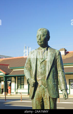 Statua di Natsume Souseki Foto Stock