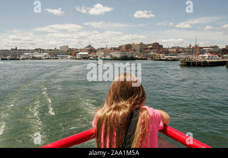 Traghetto Crociera sul Casco Bay a Portland, Maine Foto Stock